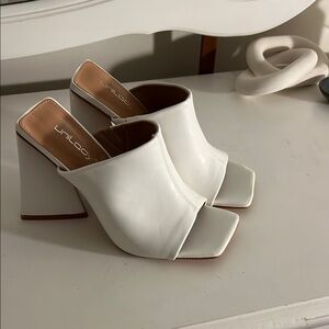 White Princess Polly Mules